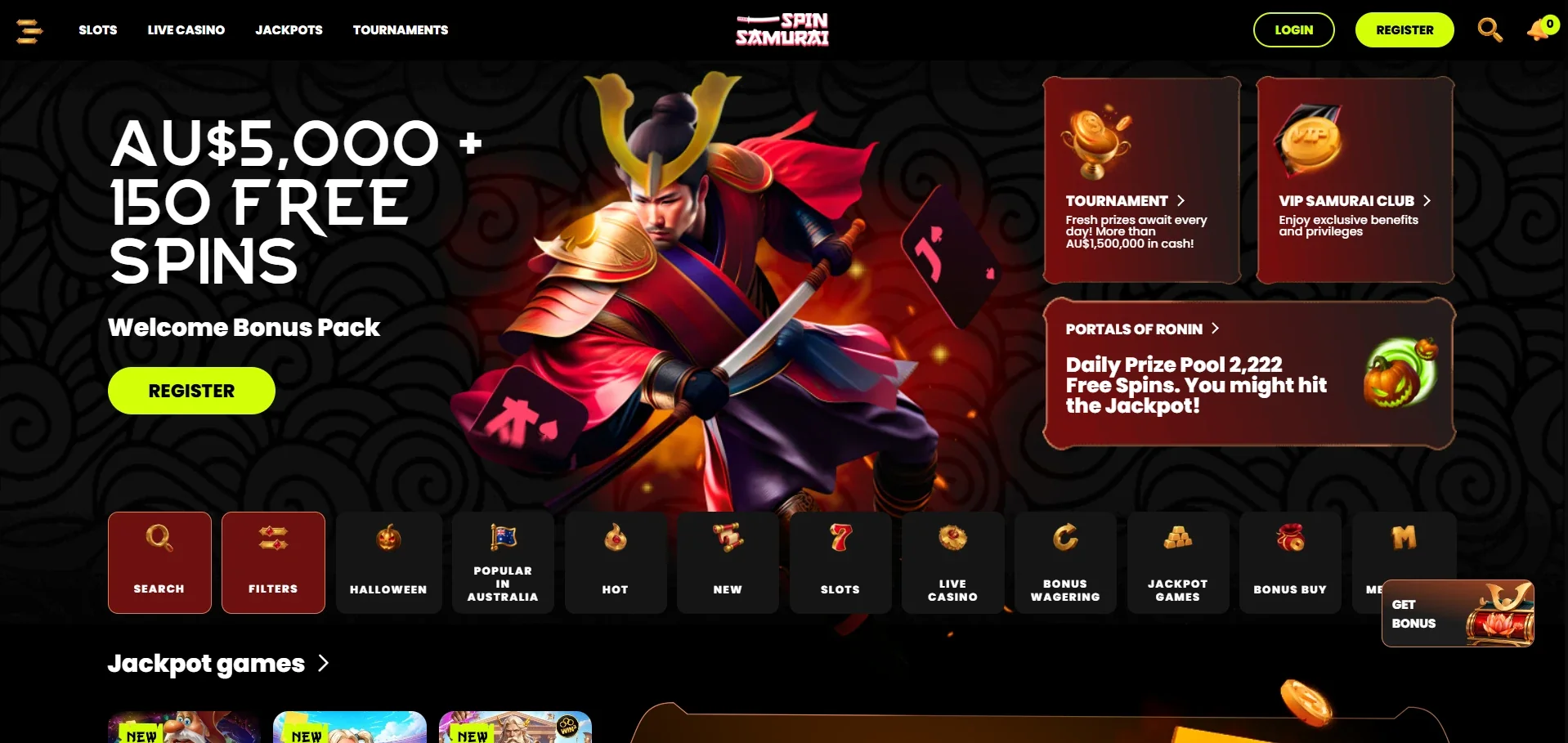 Spin Samurai casino Australia